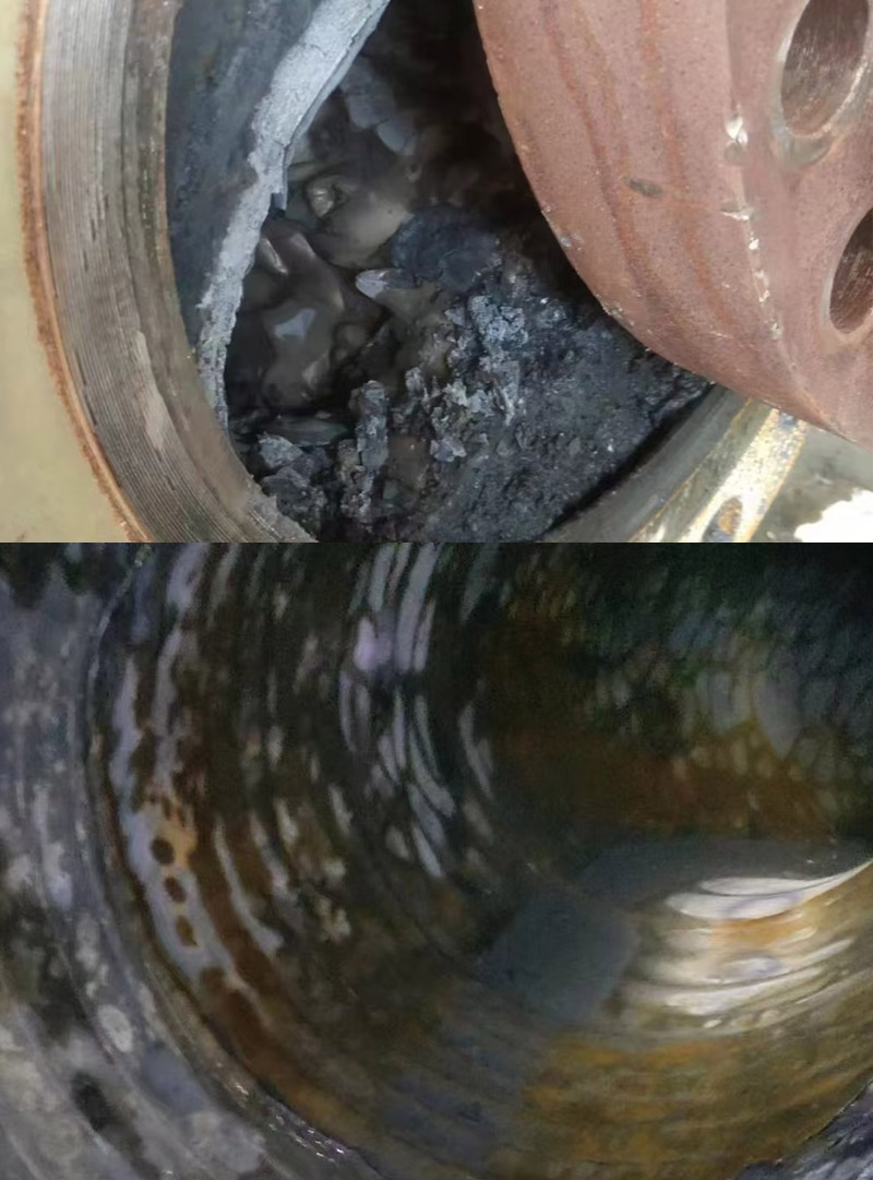 工藝氣管線清洗對(duì)比